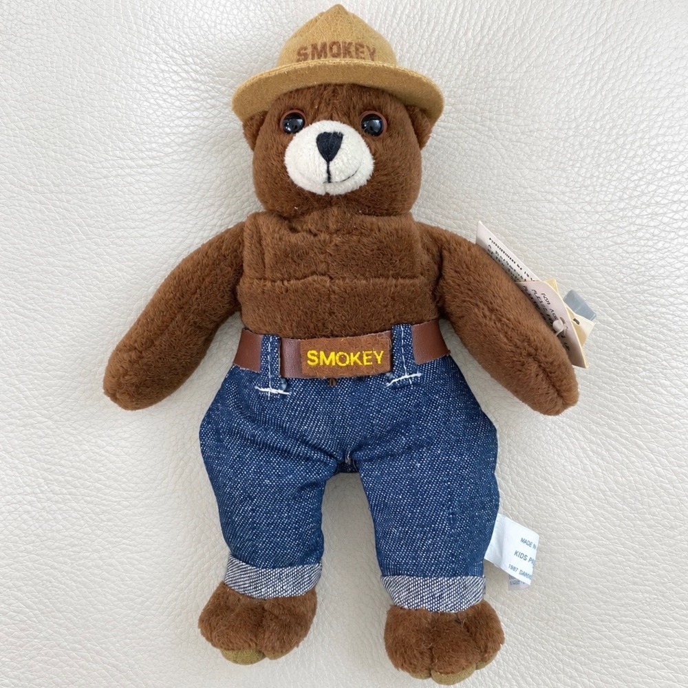 Vintage 1994 Smokey the Bear Plush 7" Kids Preferred Forest Fire Prevention Toy